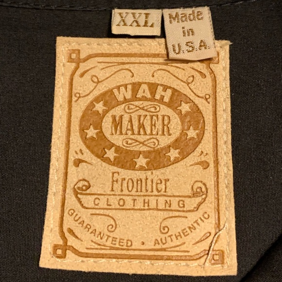 Vintage Wahmaker Frontier western inspired men’s long sleeve button down shirt - Picture 2 of 4